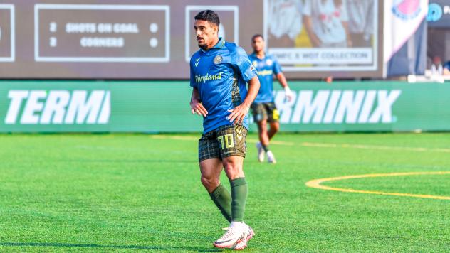 Forward Lucca Dourado with Forward Madison FC