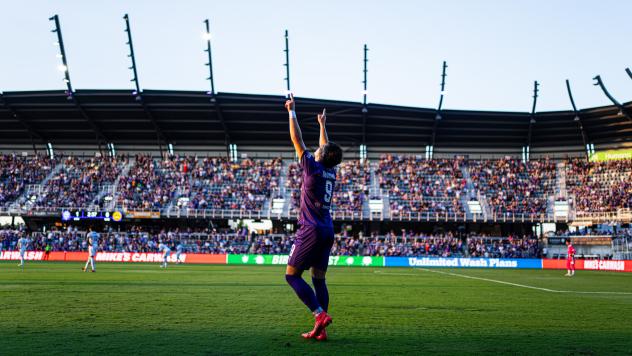 Louisville City FC forward Phillip Goodrum
