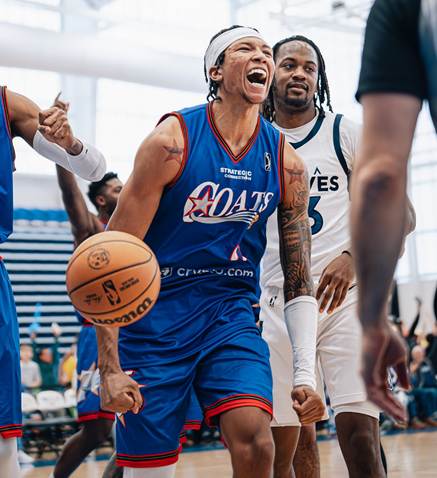 Delaware Blue Coats forward MarJon Beauchamp vs. the Iowa Wolves