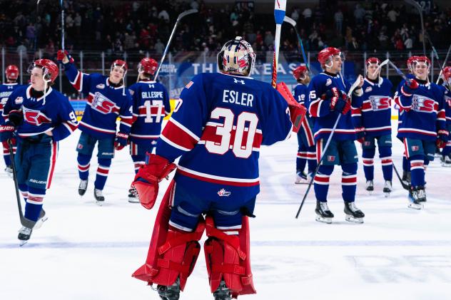 Spokane Chiefs' Carter Esler and team on game night