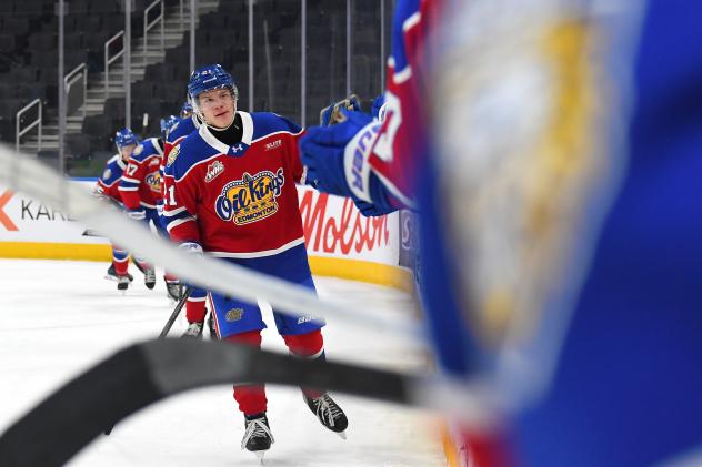 Forward Joe Iginla with the Edmonton Oil Kings