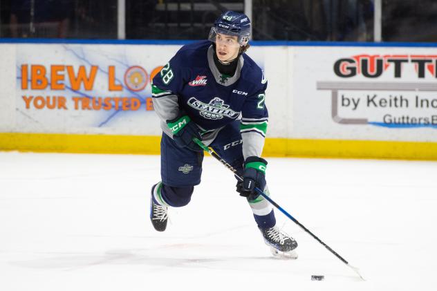 Jaxson Pawlenchuk with the Seattle Thunderbirds