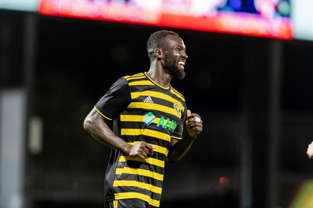 Pittsburgh Riverhounds forward Albert Dikwa