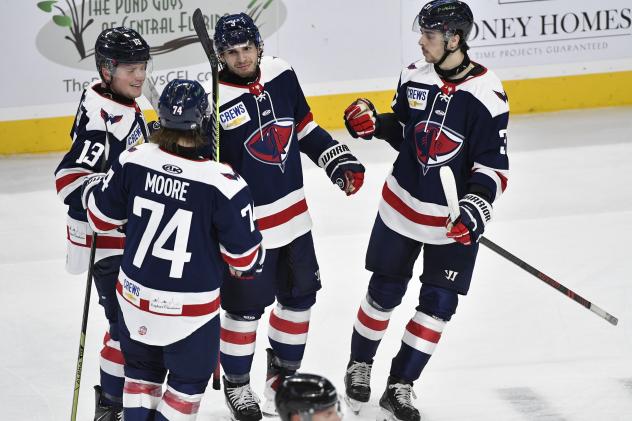 South Carolina Stingrays celebrate a goal