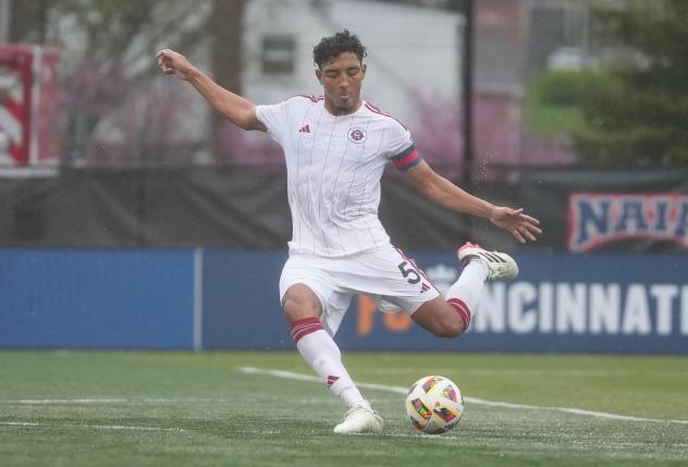 Defender Victor Souza with New England Revolution II