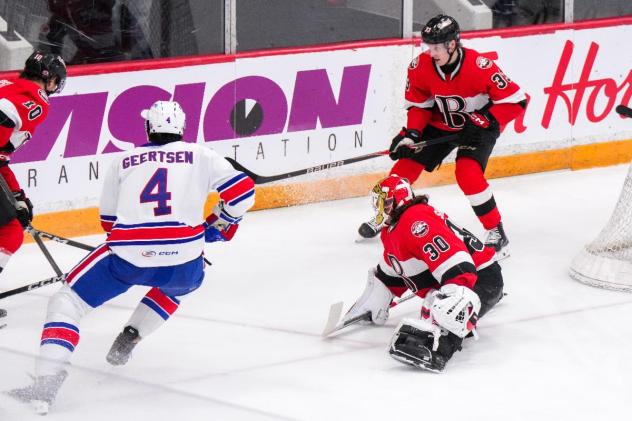 Belleville Senators goaltender Hunter Shepard vs. the Rochester Americans