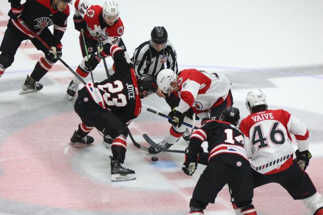 Rapid City Rush face off with the Cincinnati Cyclones