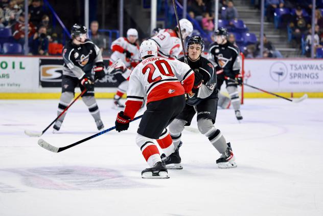 Vancouver Giants battle the Prince George Cougars