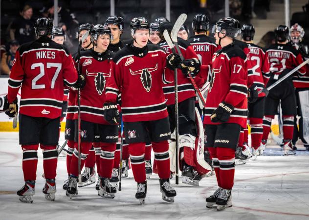 Red Deer Rebels celebrate a win