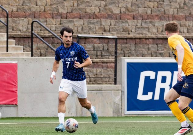 Winger Miguel Arilla with Creighton University