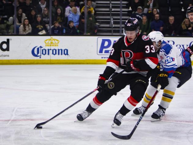 Belleville Senators' Lassi Thomson in action