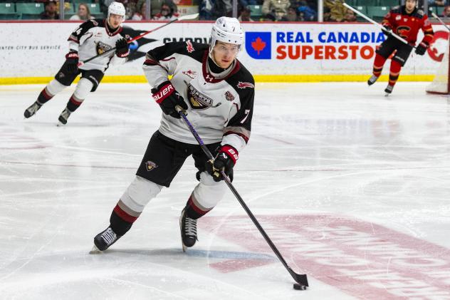 Vancouver Giants' Dylan Hurren in action