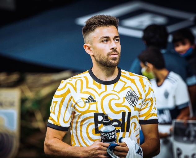 Defender Marcus Godinho with the Vancouver Whitecaps