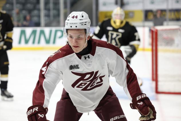 Peterborough Petes left wing Yanis Lutz