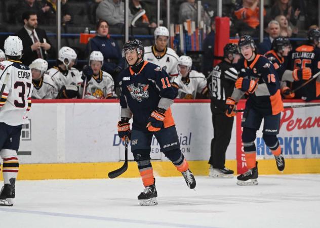 Flint Firebirds forward Kevin He