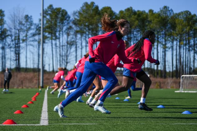 North Carolina Courage in preseason training