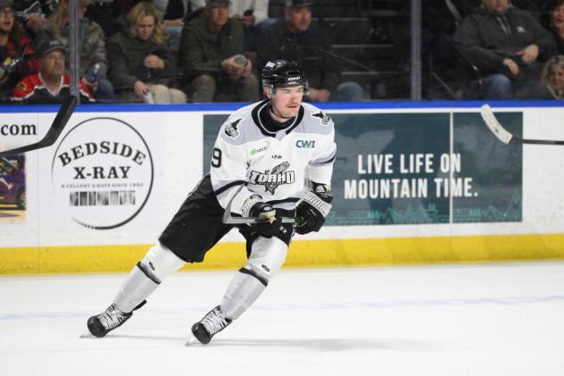 Forward Brendan Hoffmann with the Idaho Steelheads