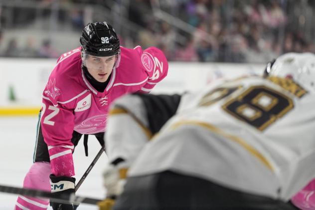 San Jose Barracuda's Igor Chernyshov on game night