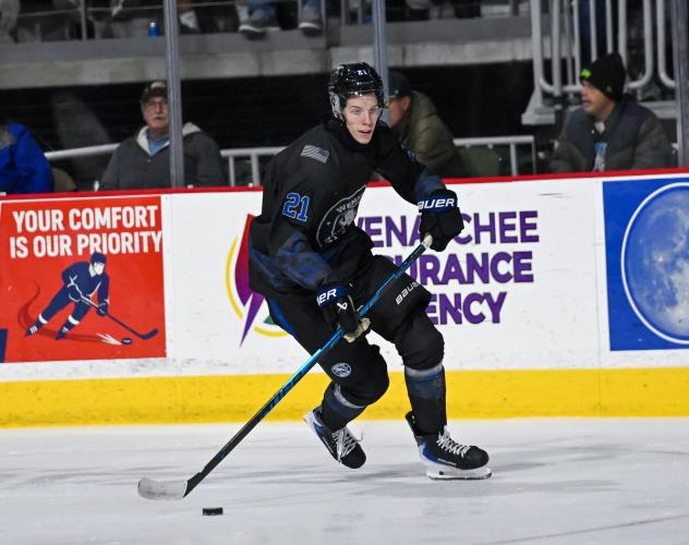 Wenatchee Wild defenseman Darian Rolsing