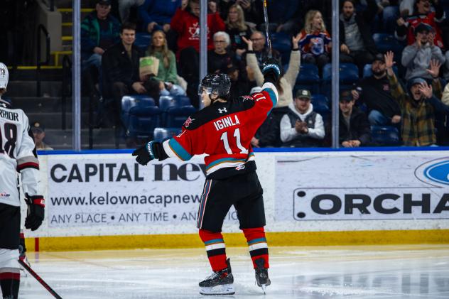 Kelowna Rockets centre Tij Iginla