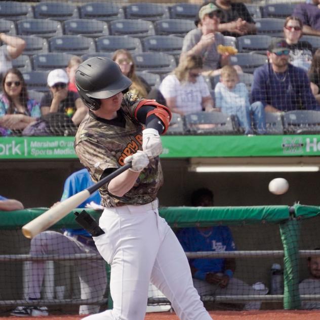 Infielder Ben Blackwell with the Charleston Dirty Birds