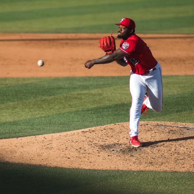 Pitcher Kevin Dowdell with the Fredericksburg Nationals