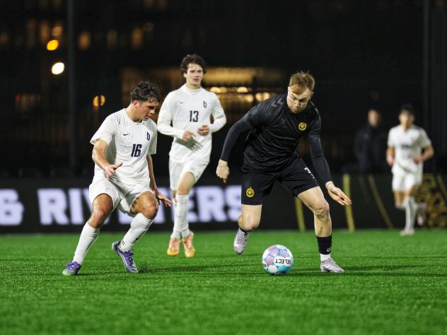 Eliot Goldthorp of  the Pittsburgh Riverhounds vs. Duquesne University