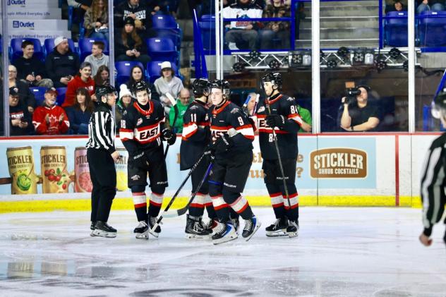 Team East at the inaugural Western Hockey League Prospects Game