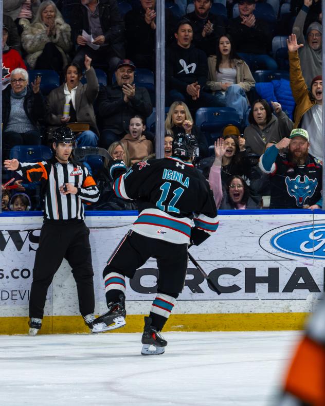 Kelowna Rockets centre Tij Iginla
