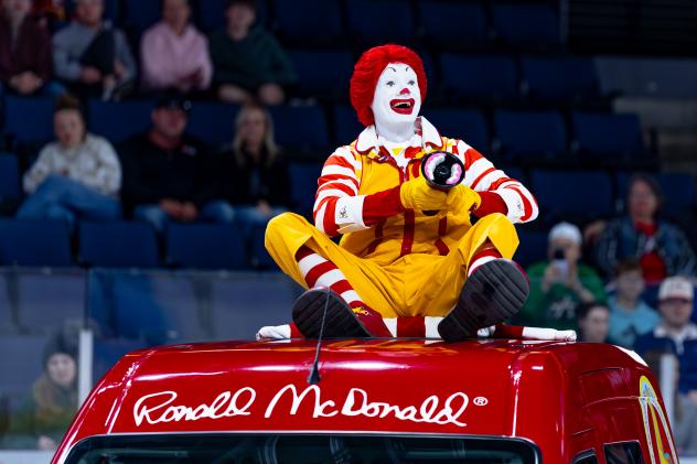 Ronald McDonald during O'Reilly McDonald's Night