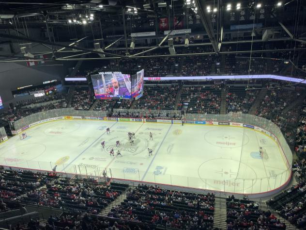 A big crowd watches the AHL's Grand Rapids Griffins