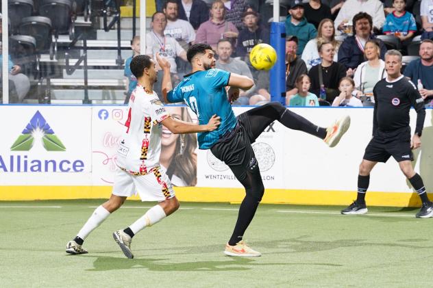 St. Louis Ambush defender James Thomas vs. the Baltimore Blast