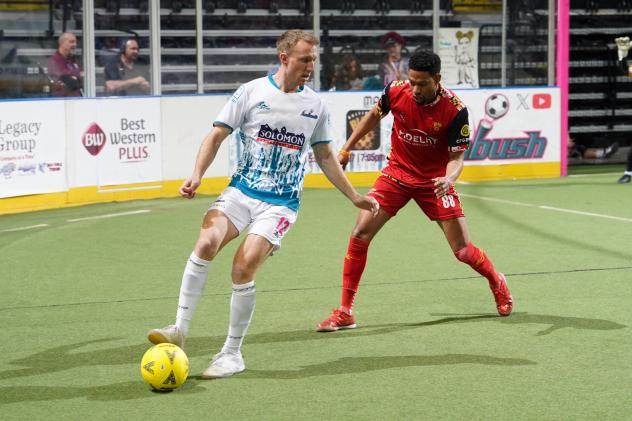 St. Louis Ambush forward Mario Falsone vs. the Baltimore Blast