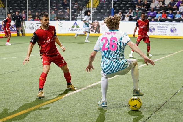 St. Louis Ambush midfielder Colin O'Keefe vs. the Baltimore Blast