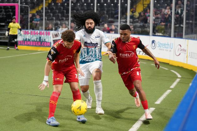 St. Louis Ambush defender Robert Williamson vs. the Baltimore Blast