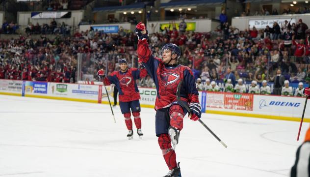 South Carolina Stingrays celebrate a goal