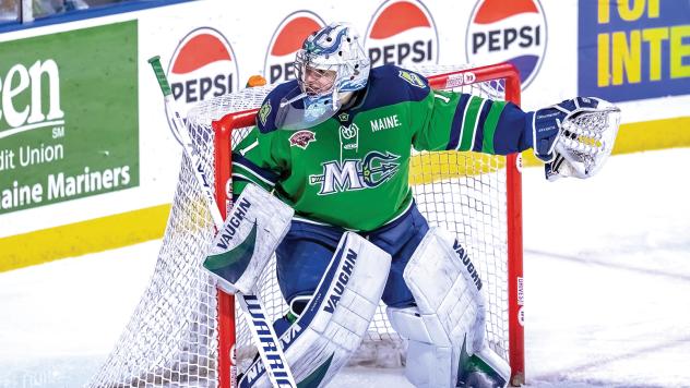 Maine Mariners goaltender Brad Arvanitis