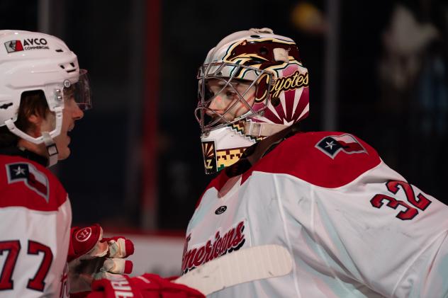 Allen Americans goaltender David Tendeck