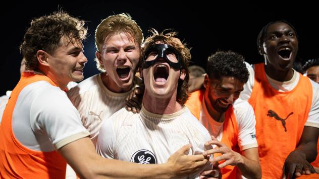 Louisville City FC celebrates win