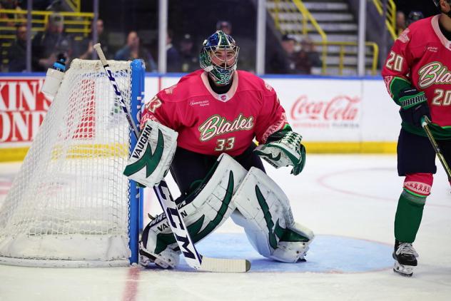 Florida Everblades goaltender Cam Johnson