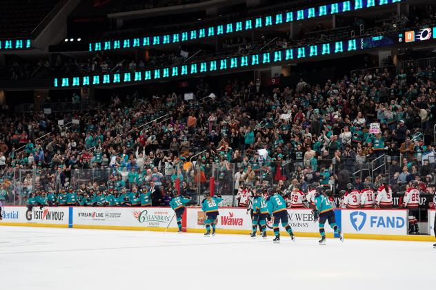 A record home crowd at the Prudential Center to watch the New York Sirens
