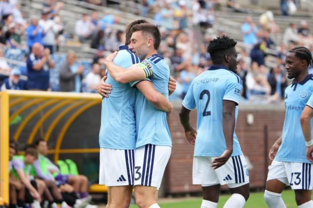 Chattanooga FC celebrates a goal