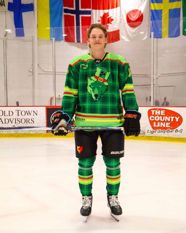 New Mexico Ice Wolves St. Patrick's Day jerseys