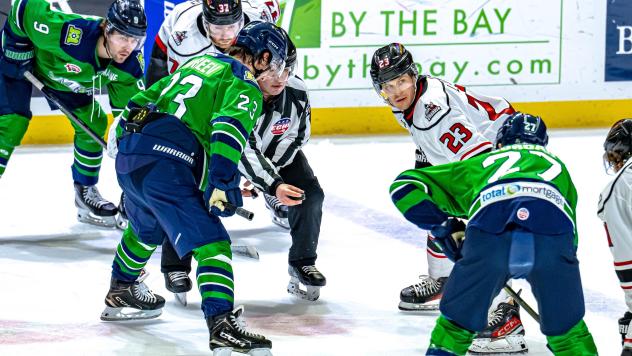 Adirondack Thunder face off with the Maine Mariners