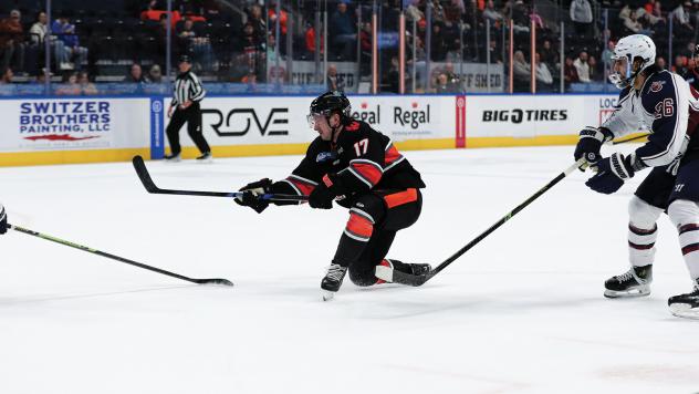 Jackson Berezowski of the Kansas City Mavericks