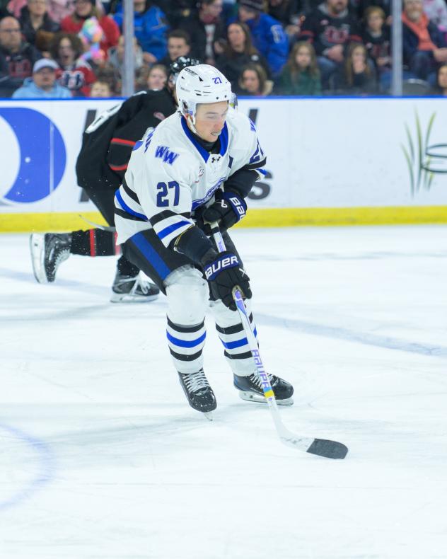 Wenatchee Wild forward Luka Shcherbyna