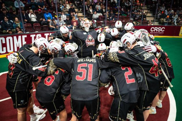 Oshawa Firewolves huddle
