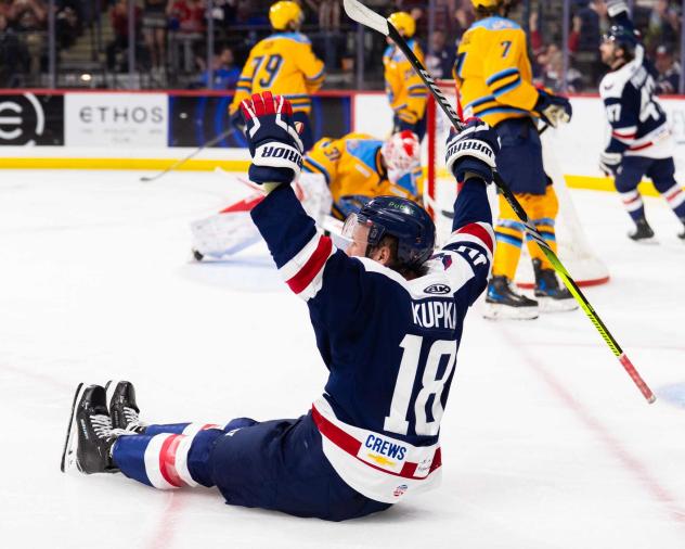 South Carolina Stingrays' Kyler Kupka on game night