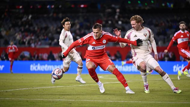 Chicago Fire FC and D.C. United in action