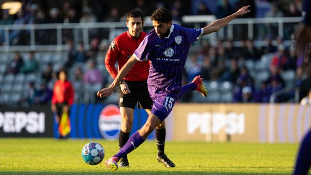 Louisville City FC defender Manny Perez
